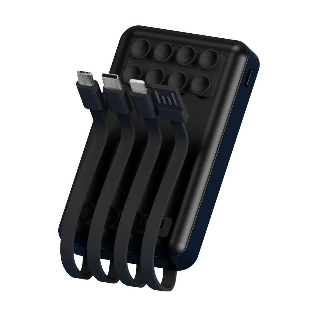 Cargador portátil Power Bank 4 en 1 para celular - Tipo C/Micro/USB DC 5V/2.1A