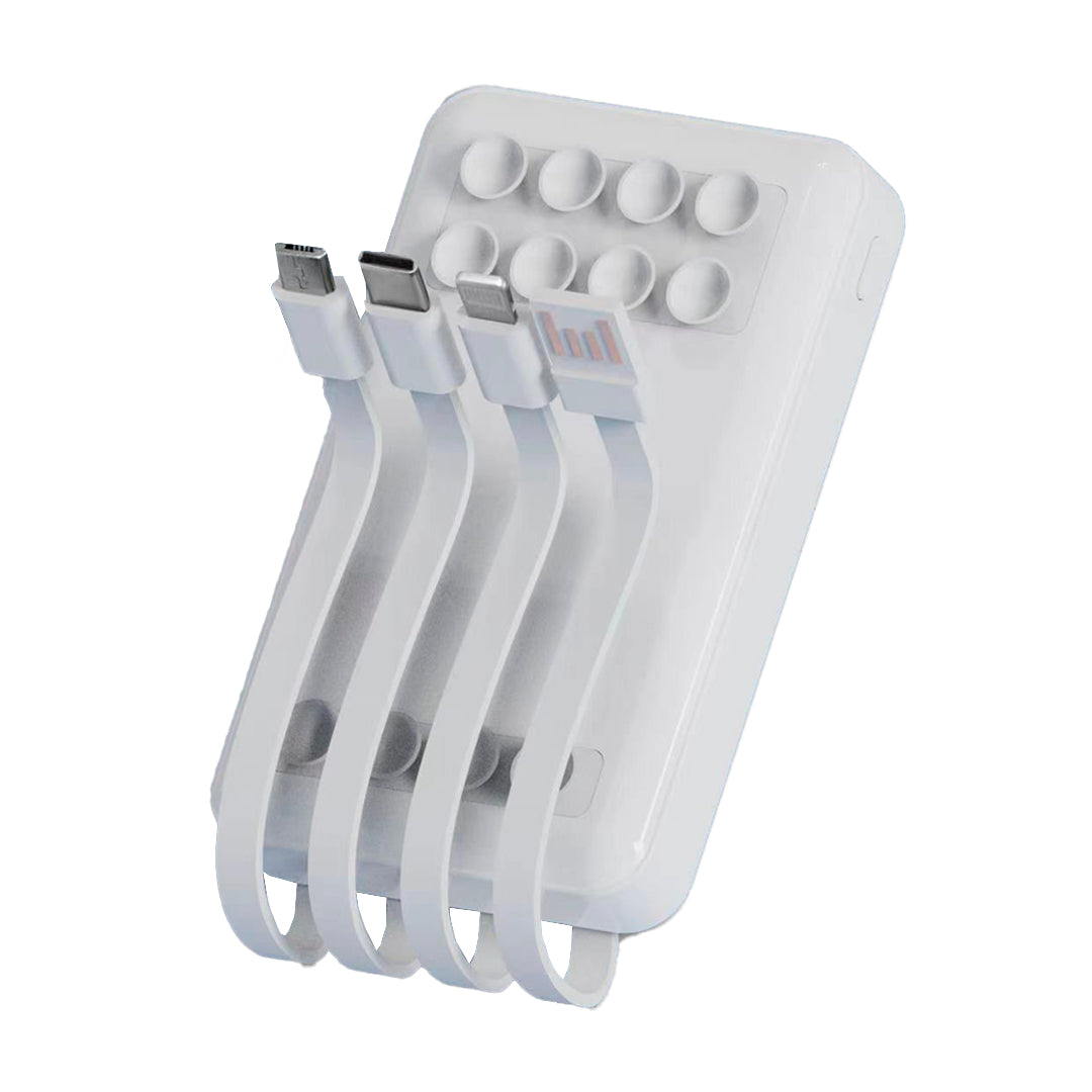 Cargador portátil Power Bank 4 en 1 para celular - Tipo C/Micro/USB DC 5V/2.1A